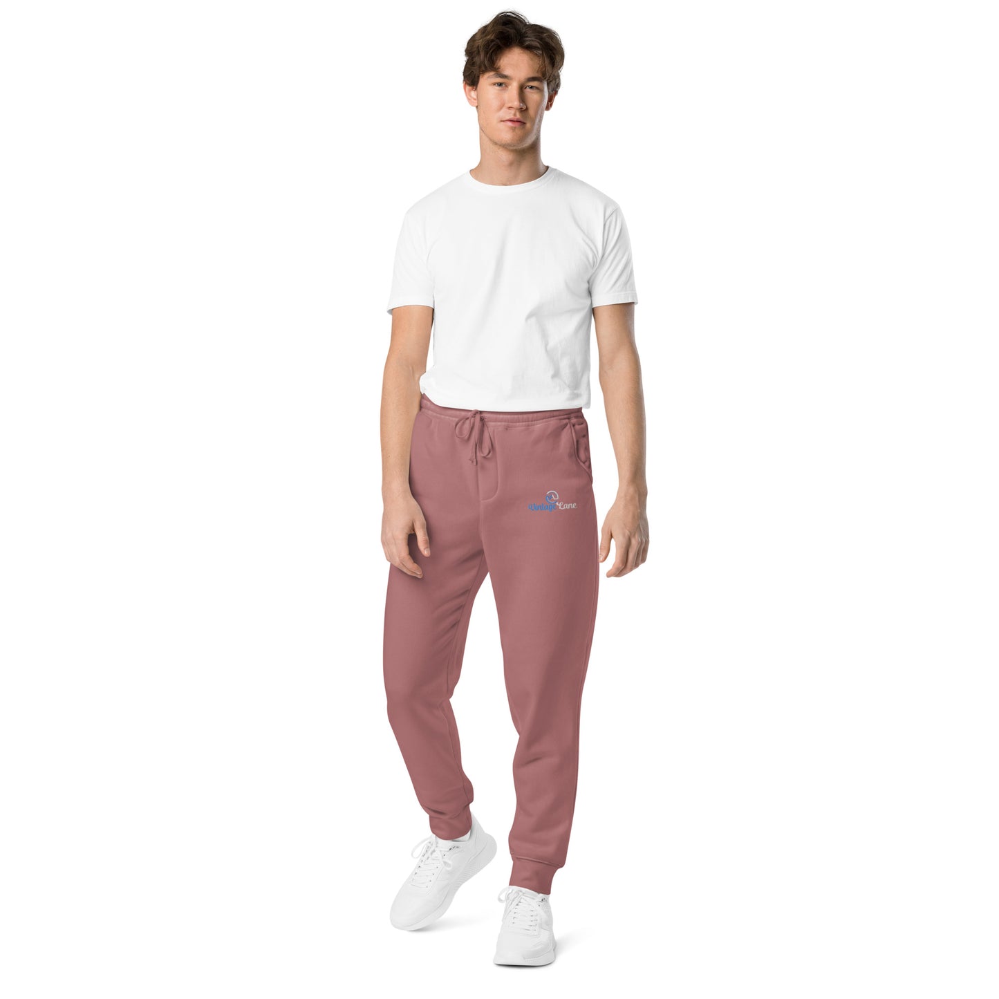VL embroidered logo sweatpants pigment dyed edition