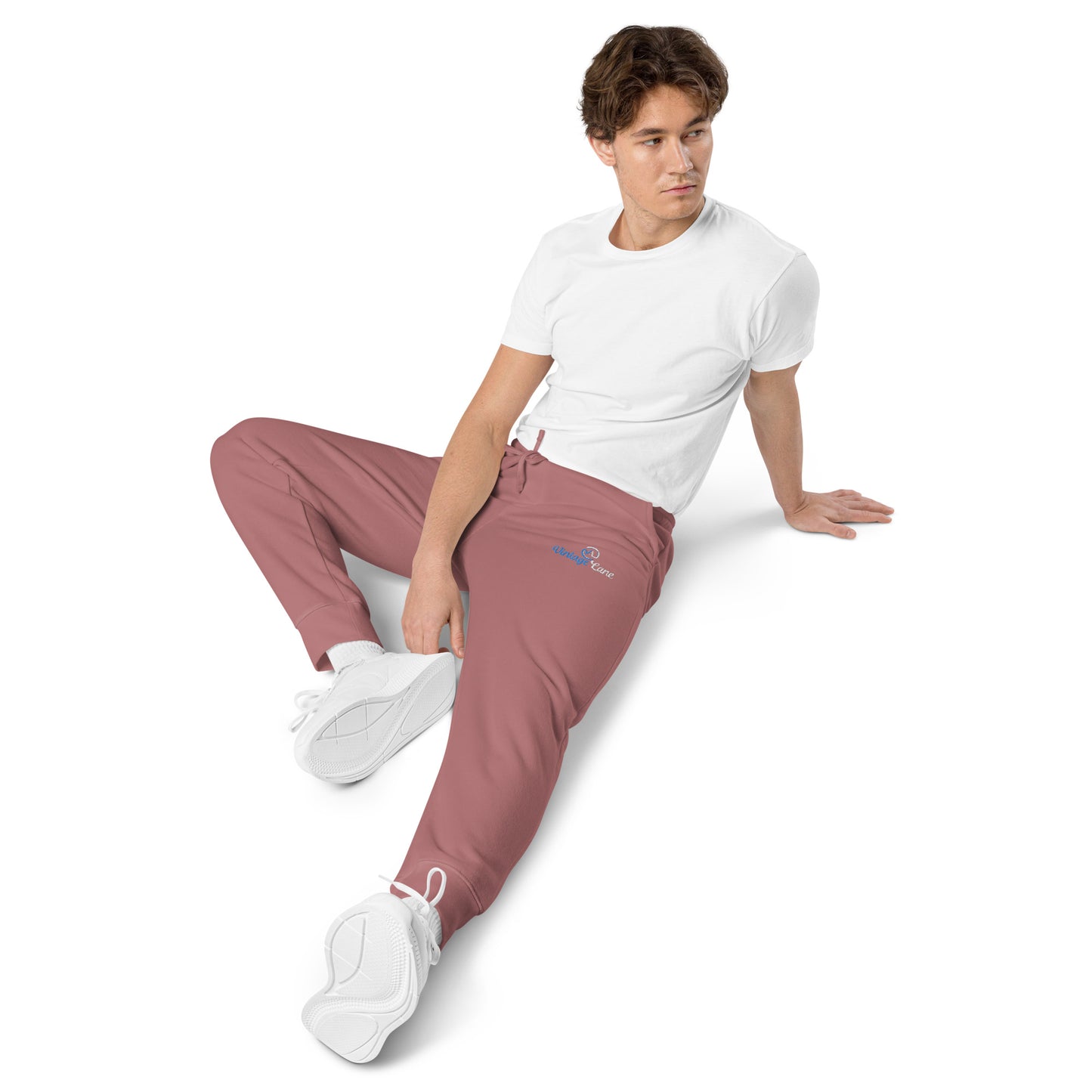 VL embroidered logo sweatpants pigment dyed edition