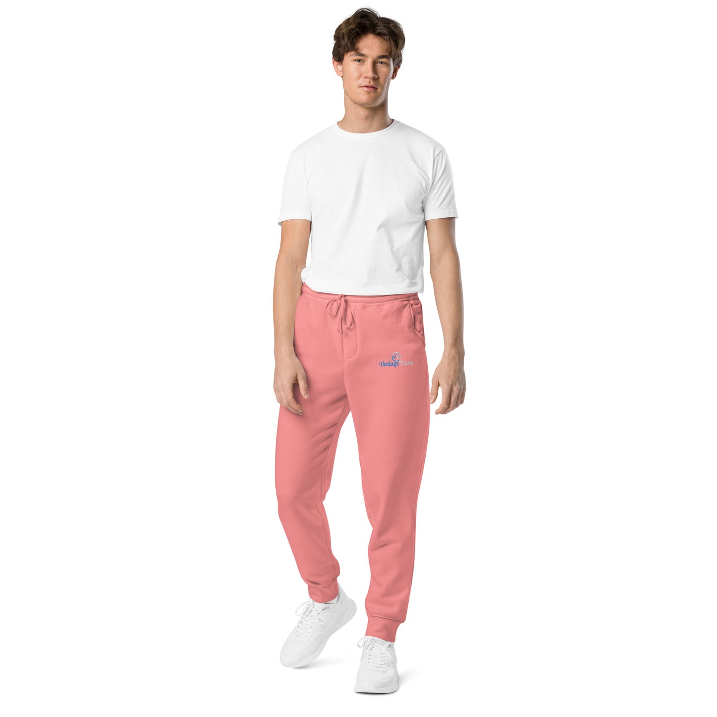 VL embroidered logo sweatpants pigment dyed edition