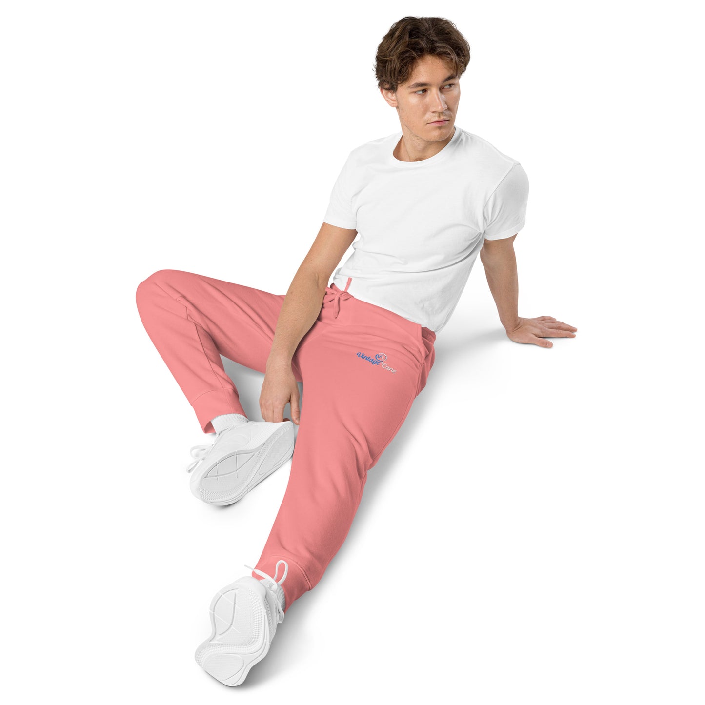 VL embroidered logo sweatpants pigment dyed edition