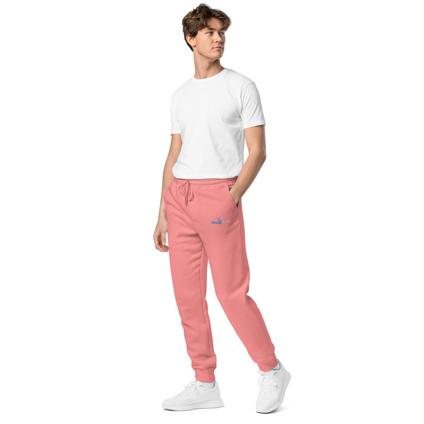 VL embroidered logo sweatpants pigment dyed edition
