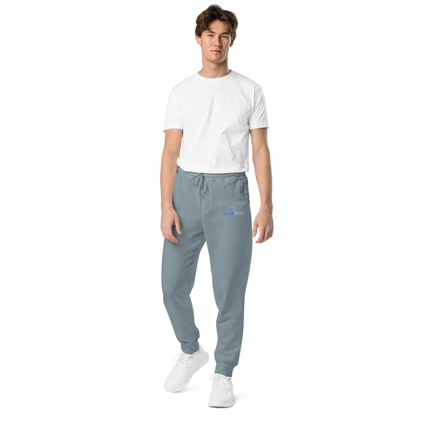 VL embroidered logo sweatpants pigment dyed edition