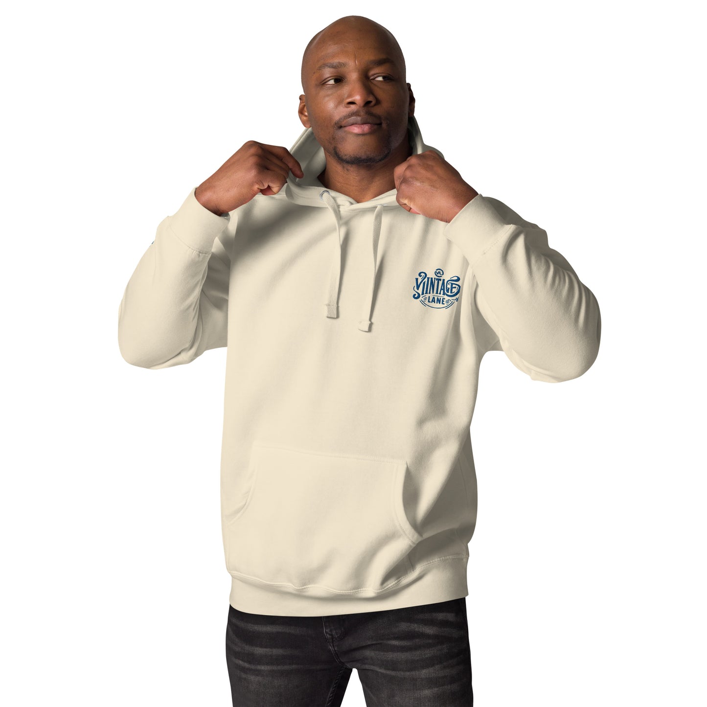 Vintage Lane’s Heritage hoodie embroidered  front back print