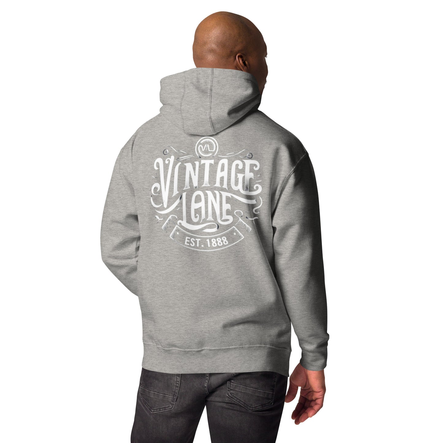 Vintage Lane’s Heritage hoodie embroidered  front back print