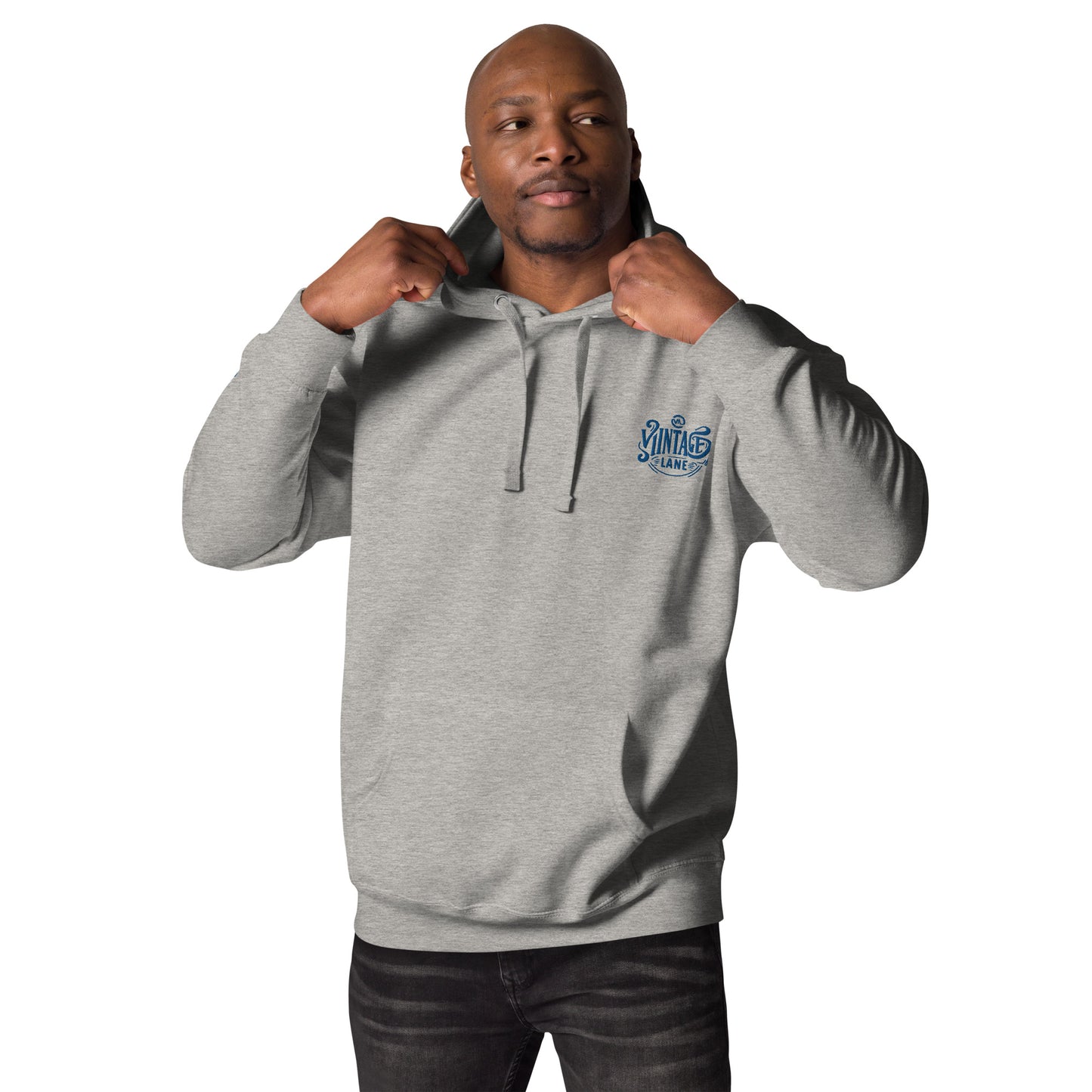 Vintage Lane’s Heritage hoodie embroidered  front back print