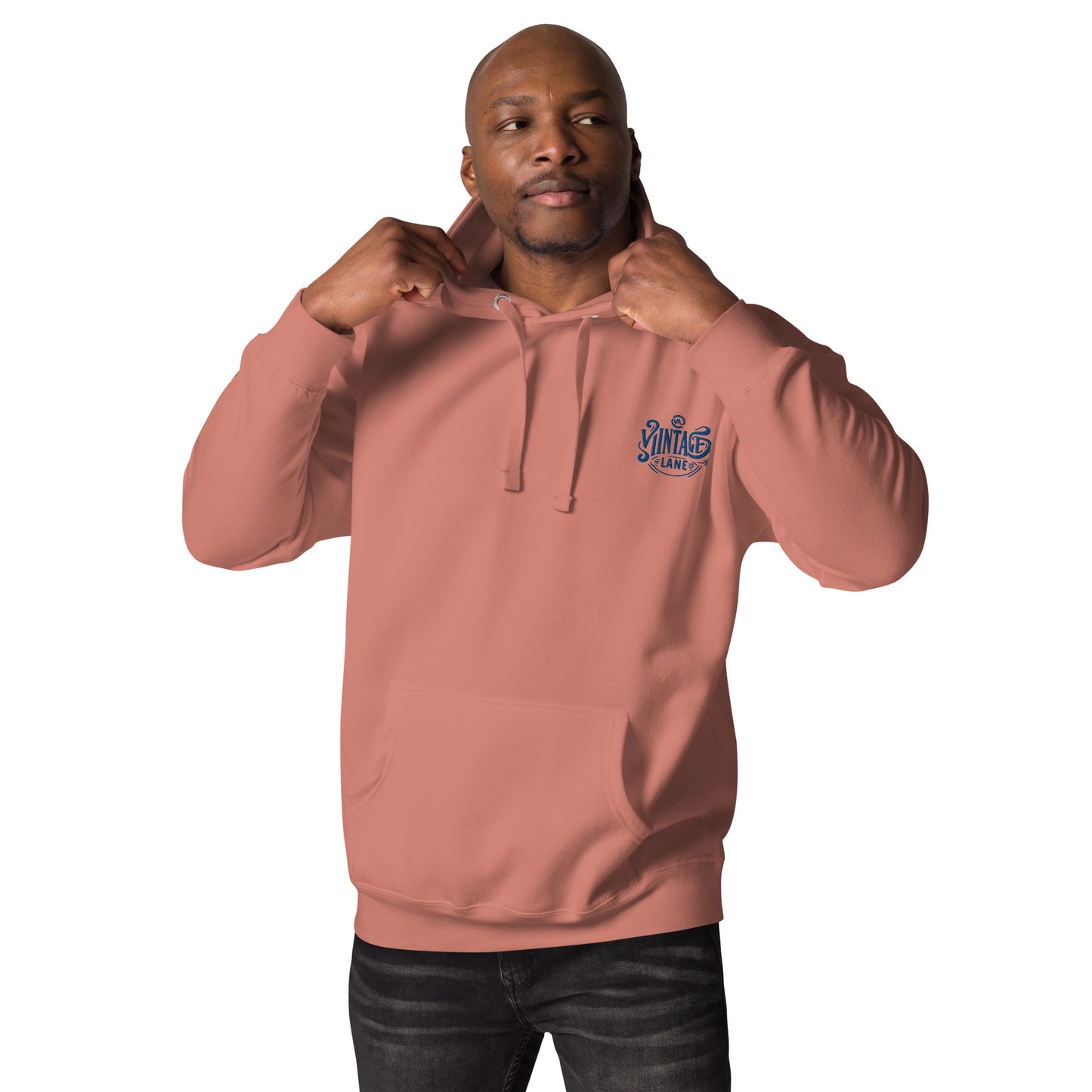 Vintage Lane’s Heritage hoodie embroidered  front back print