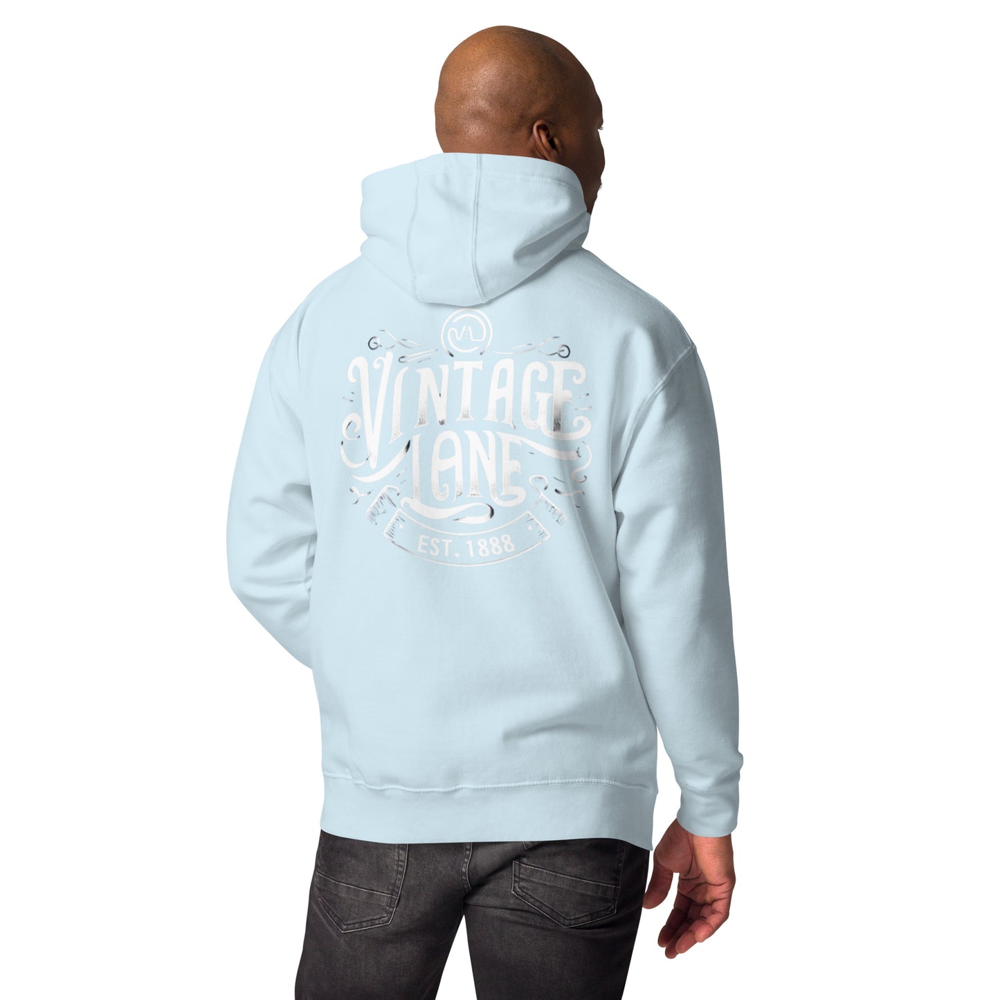 Vintage Lane’s Heritage hoodie embroidered  front back print
