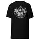 Vintage Lane  “Double impact in  Black” Front and Back logo Tee