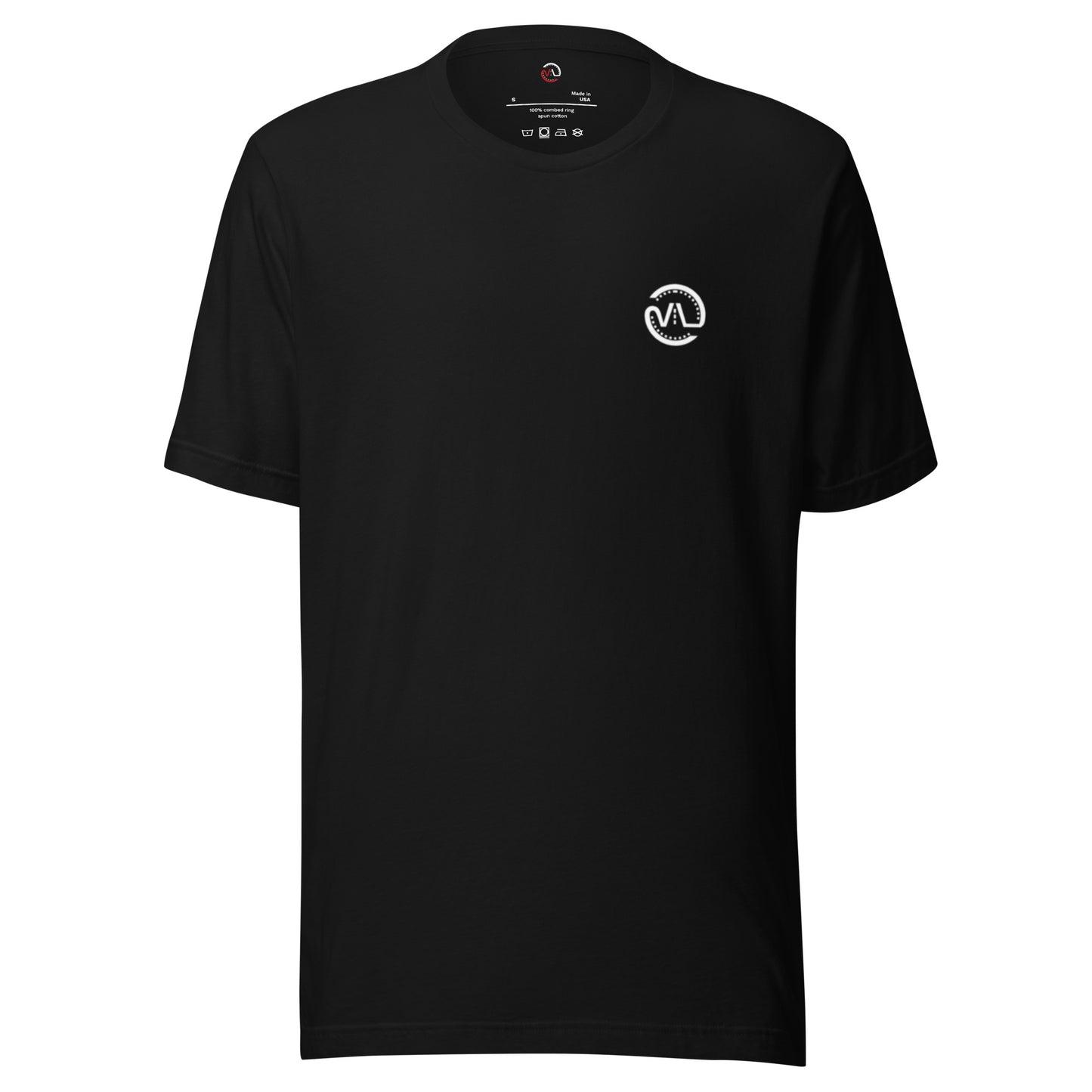 Vintage Lane  “Double impact in  Black” Front and Back logo Tee