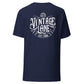 Vintage Lane  “Double impact in  Black” Front and Back logo Tee