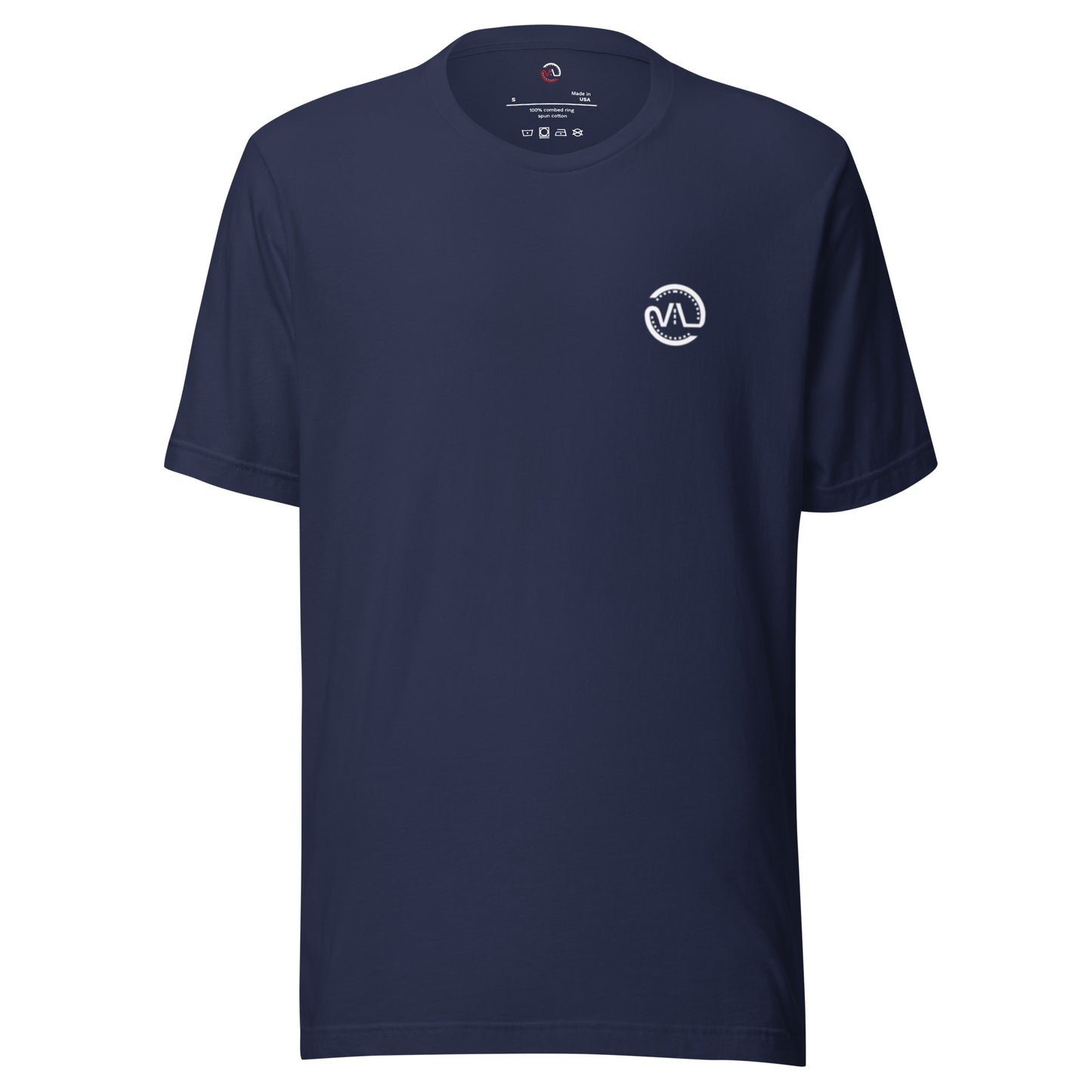 Vintage Lane  “Double impact in  Black” Front and Back logo Tee