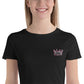 Women’s Crop Crown  embroidered Tee