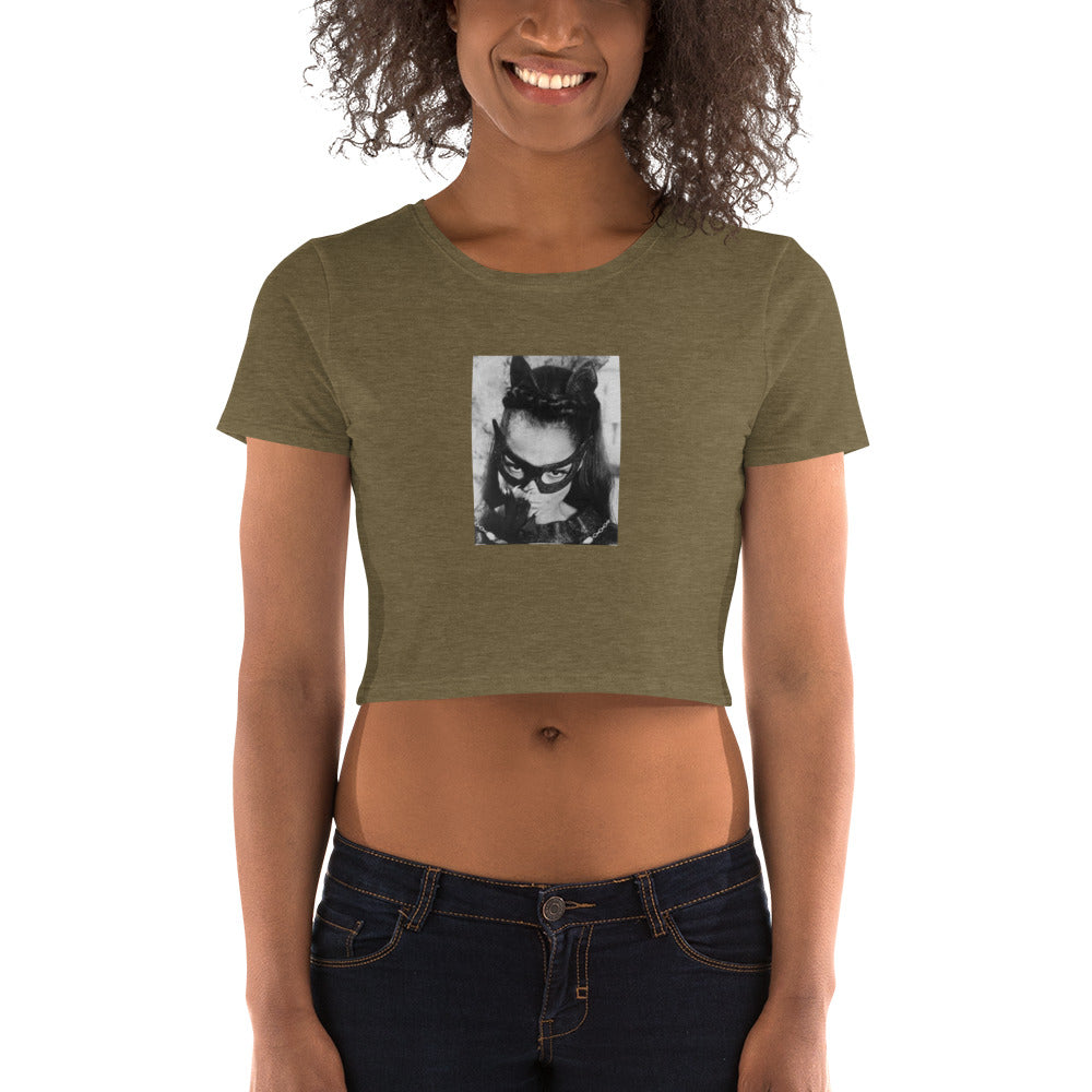 Eartha Kitt Catwoman Crop Top