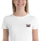 Women’s Crop Crown  embroidered Tee
