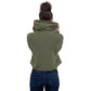 Vintage Lane embroidered logo Crop Hoodie
