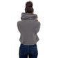Vintage Lane embroidered logo Crop Hoodie