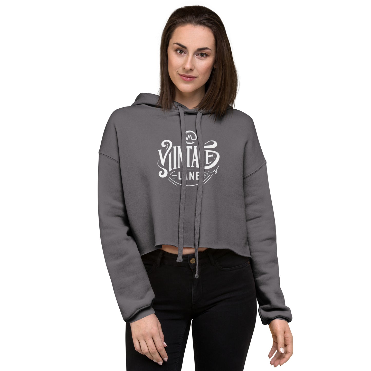 Vintage Lane women’s Crop Top Hoodie-Timeless Streetwear