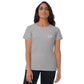 Women's short sleeve  embroidered logo  t-shirt
