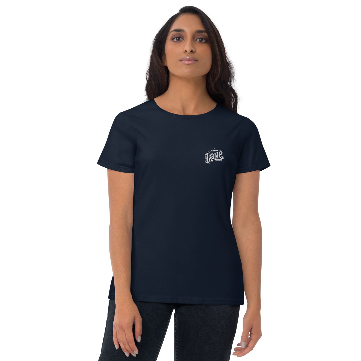 Women's short sleeve  embroidered logo  t-shirt