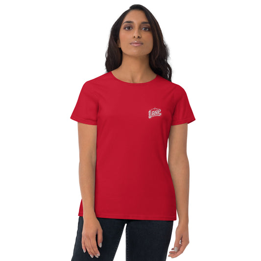 Women's short sleeve  embroidered logo  t-shirt