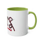 Two-Tone Coffee Mugs, 11oz